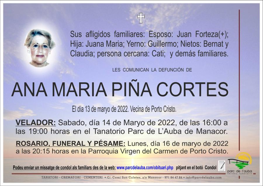 ANA MARIA PIÑA CORTES