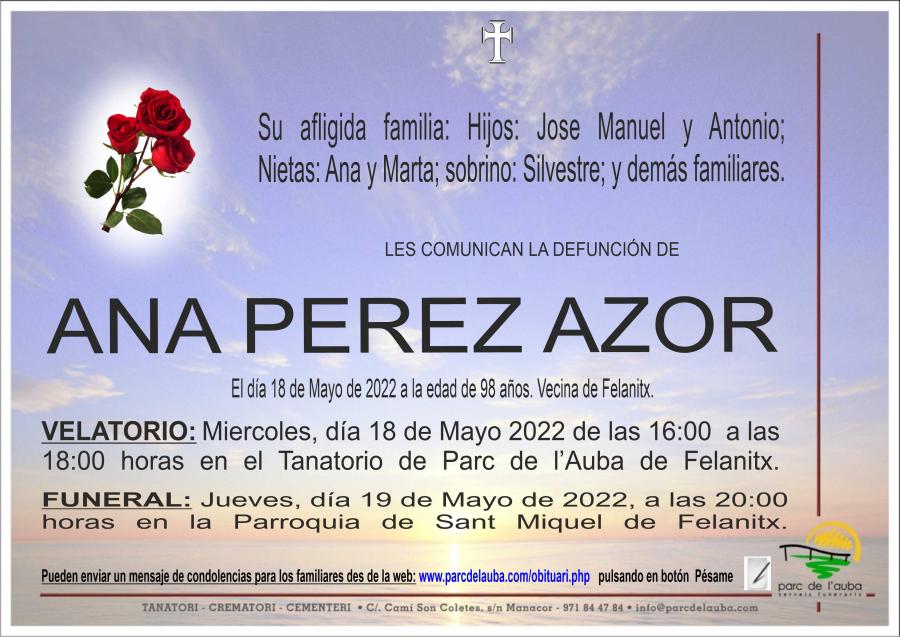 ANA  PEREZ AZOR