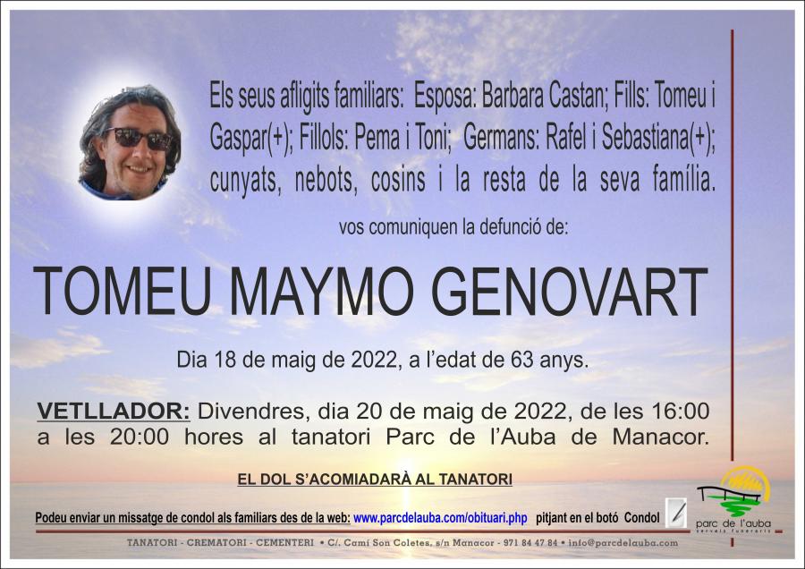 TOMEU MAYMO GENOVART