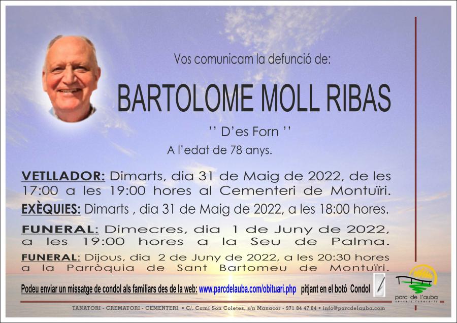 BARTOLOME MOLL RIBAS