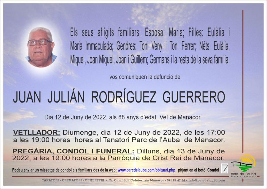 JUAN JULIÁN RODRÍGUEZ GUERRERO