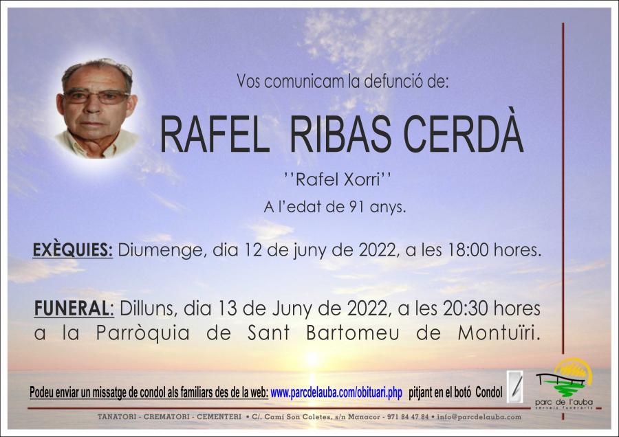 RAFEL RIBAS  CERDÀ