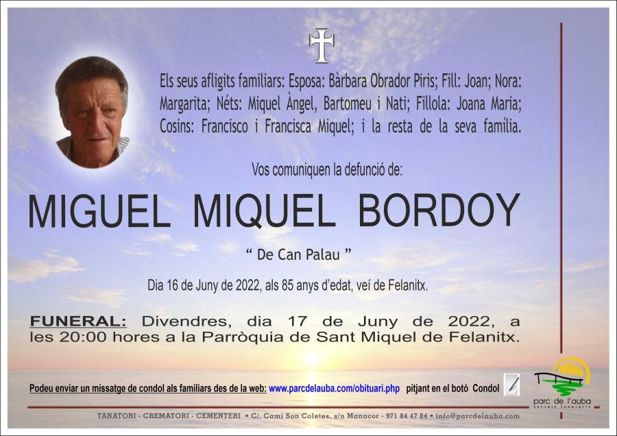 MIGUEL MIQUEL BORDOY