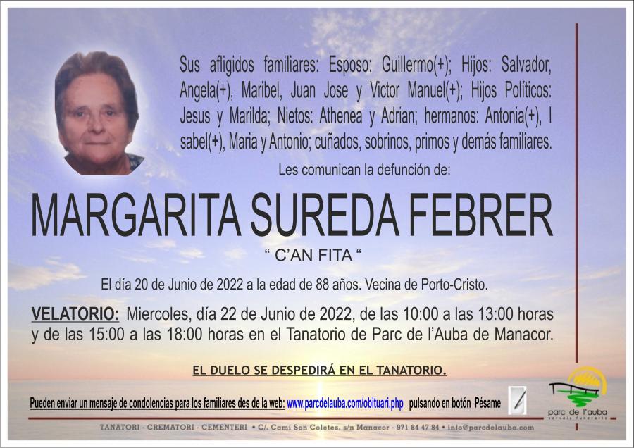 MARGARITA  SUREDA FEBRER