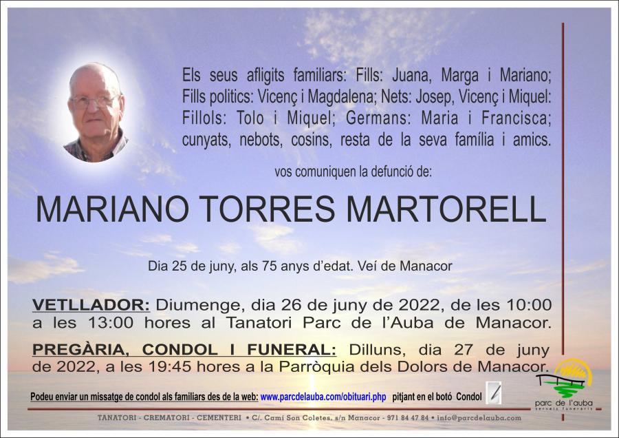 MARIANO TORRES MARTORELL