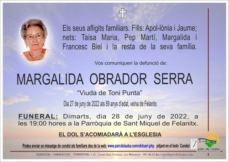 MARGALIDA OBRADOR  SERRA