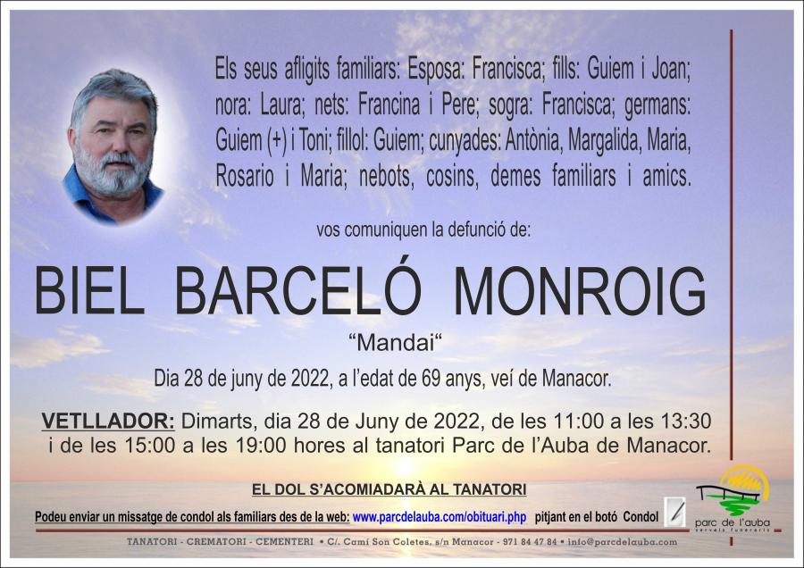 BIEL BARCELÓ MONROIG