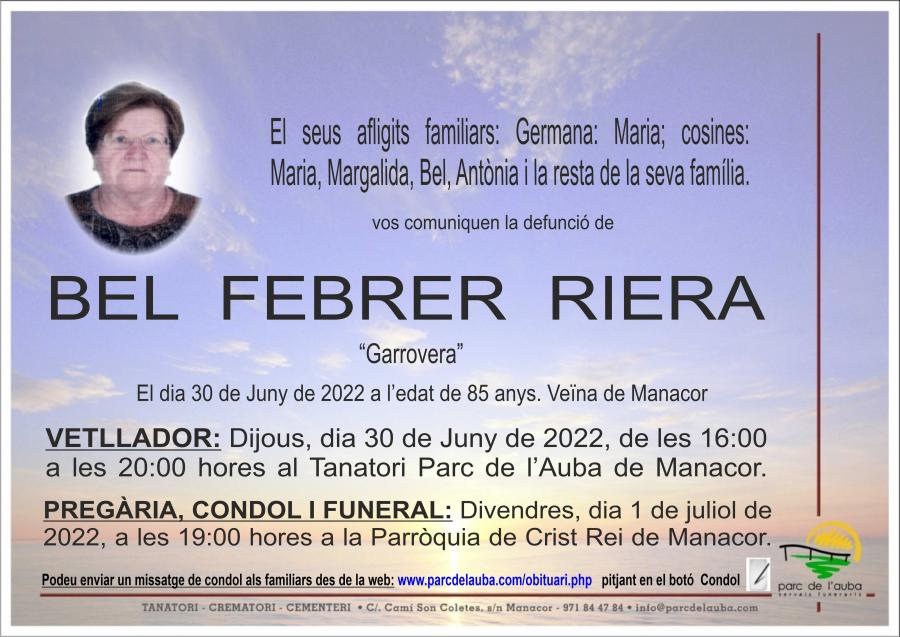 BEL FEBRER  RIERA