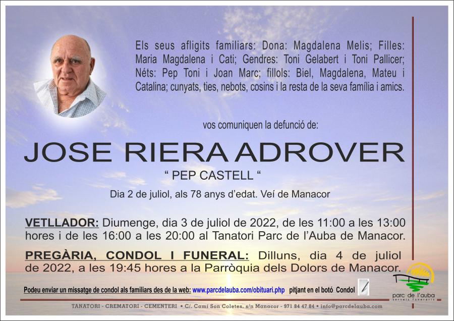 JOSE  RIERA ADROVER