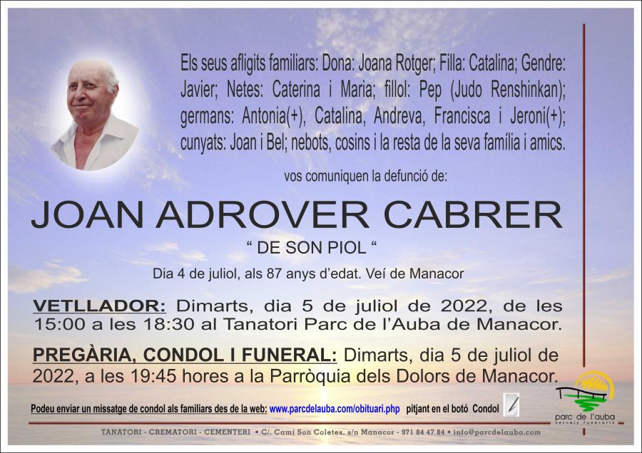 JOAN ADROVER