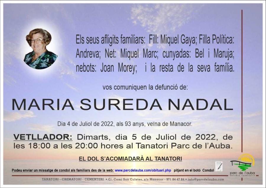MARIA SUREDA NADAL