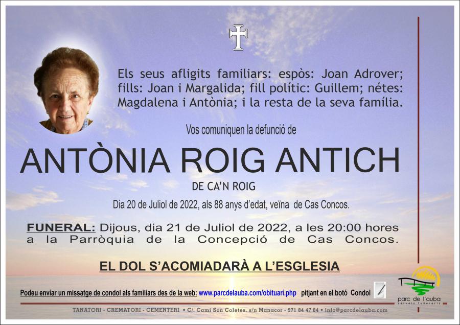 ANTONIA ROIG ANTICH