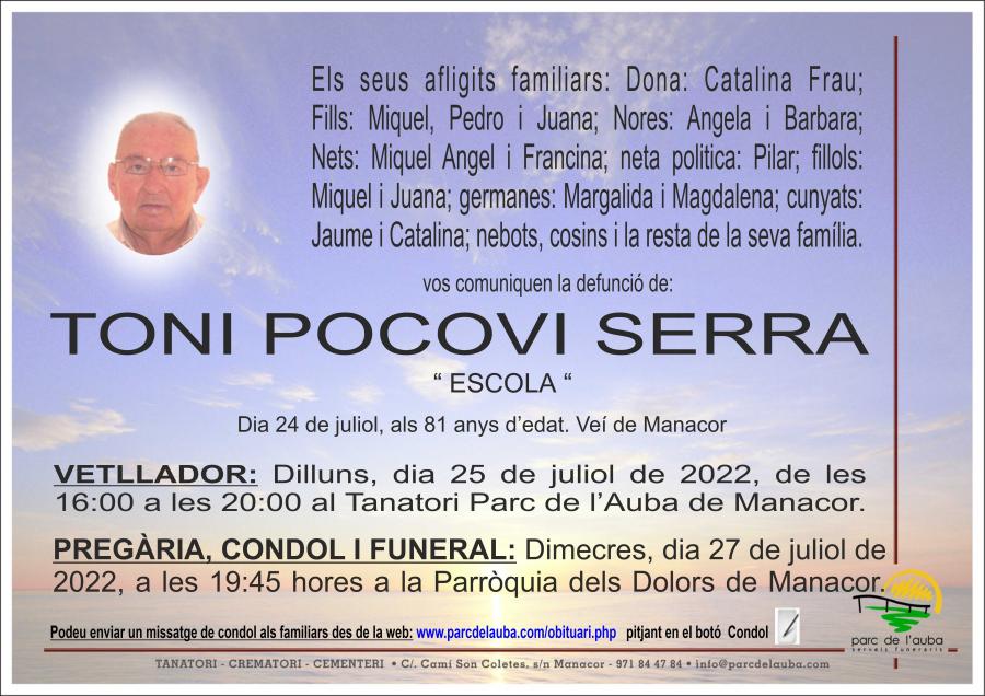 TONI  POCOVI SERRA