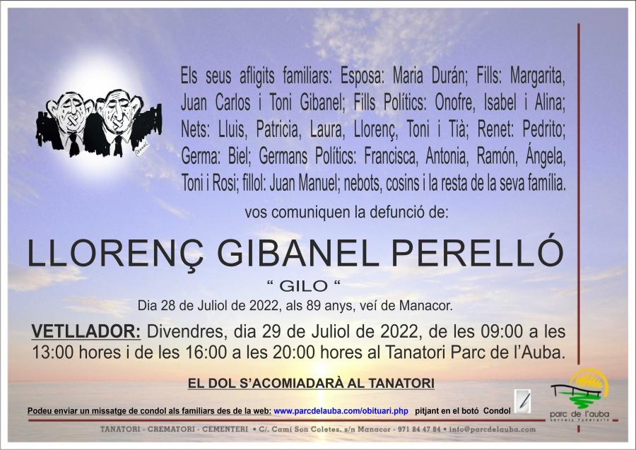 LLORENÇ GIBANEL PERELLÓ