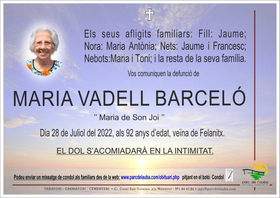 MARIA VADELL BARCELO