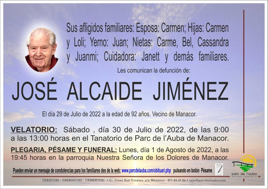 JOSÉ ALCAIDE JIMÉNEZ