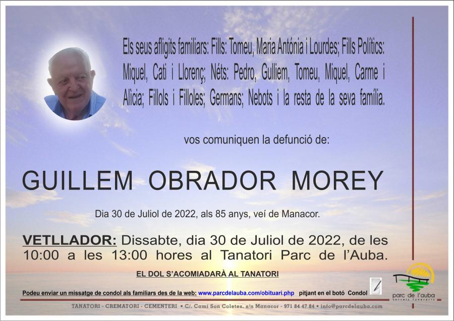 GUILLEM OBRADOR MOREY