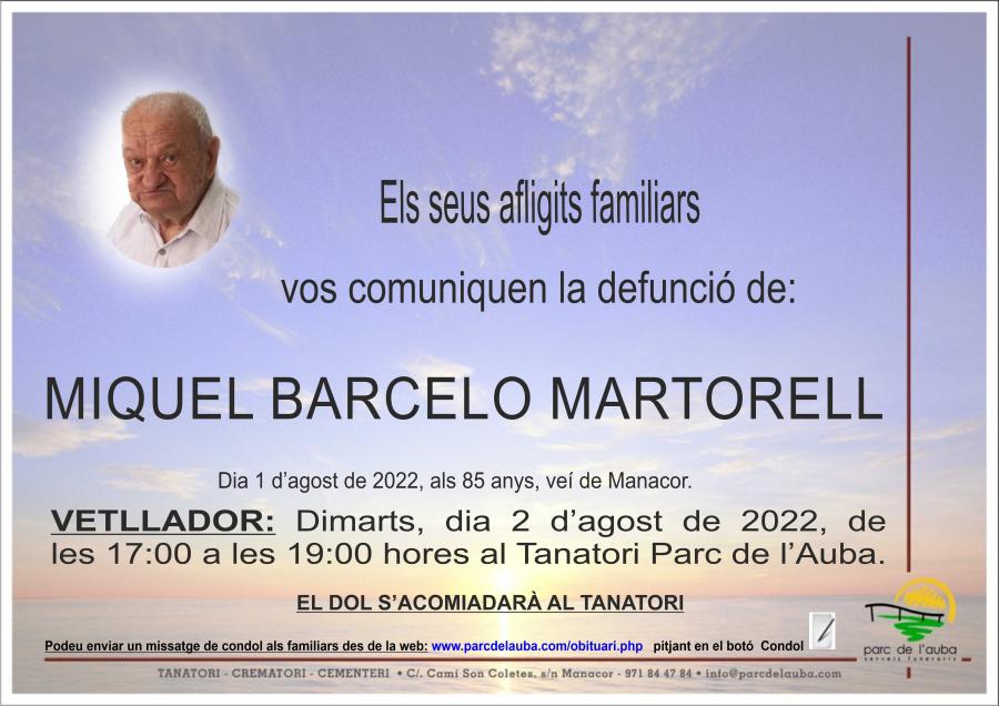 MIGUEL BARCELO MARTORELL