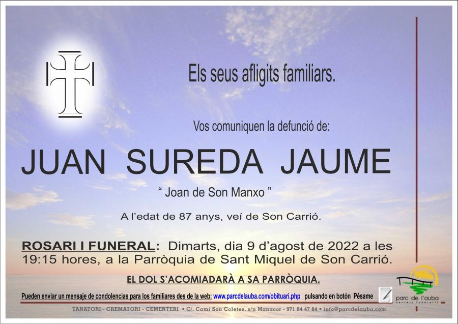 JUAN  SUREDA JAUME