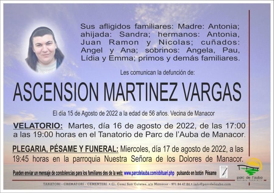 ASCENSION MARTINEZ VARGAS