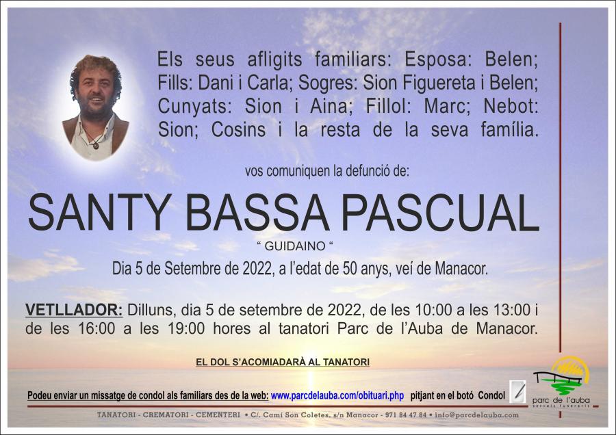 SANTIAGO  BASSA PASCUAL