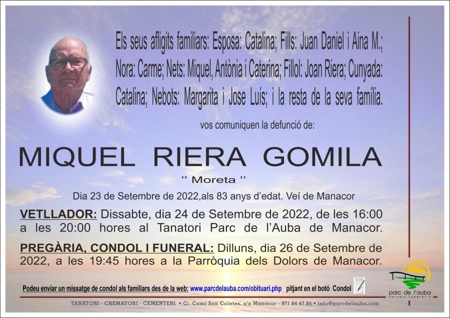 MIQUEL RIERA GOMILA