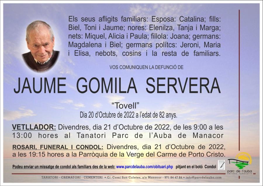 JAUME GOMILA SERVERA
