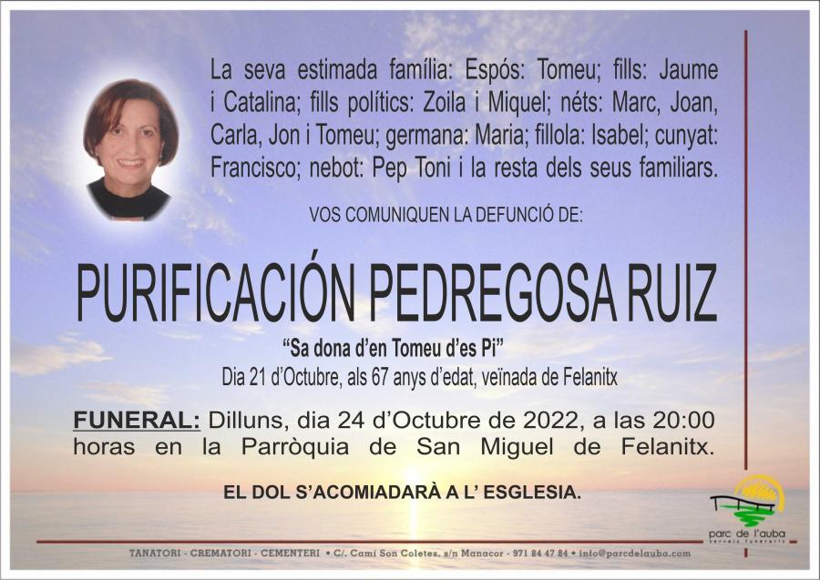 PURIFICACIÓN  PEDREGOSA  RUIZ