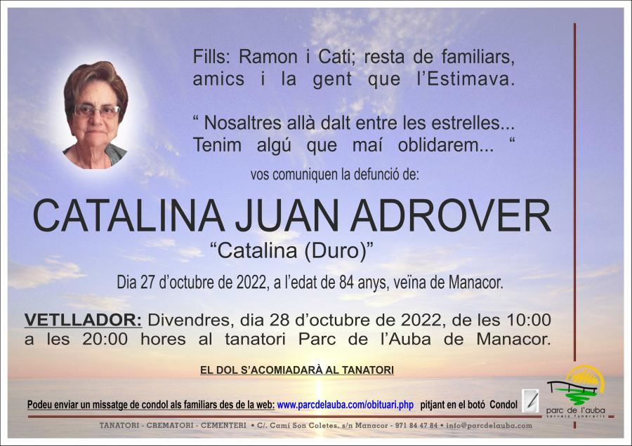 CATALINA  JUAN ADROVER