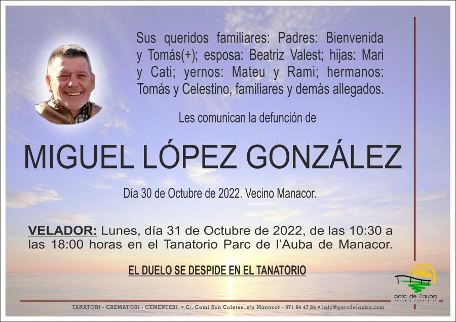 MIGUEL  LOPEZ GONZALEZ