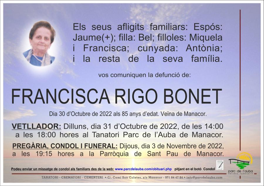FRANCISCA RIGO BONET