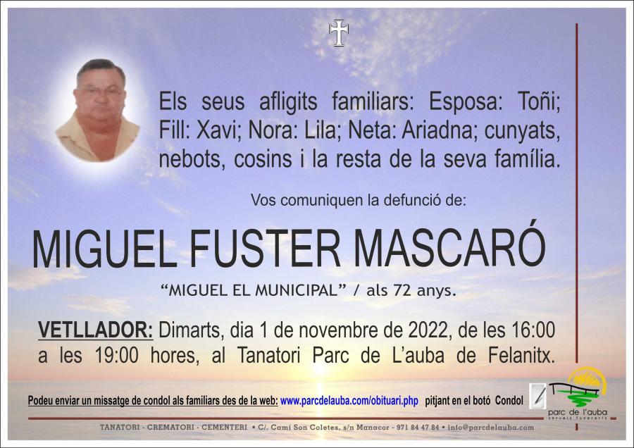 MIGUEL FUSTER MASCARÓ