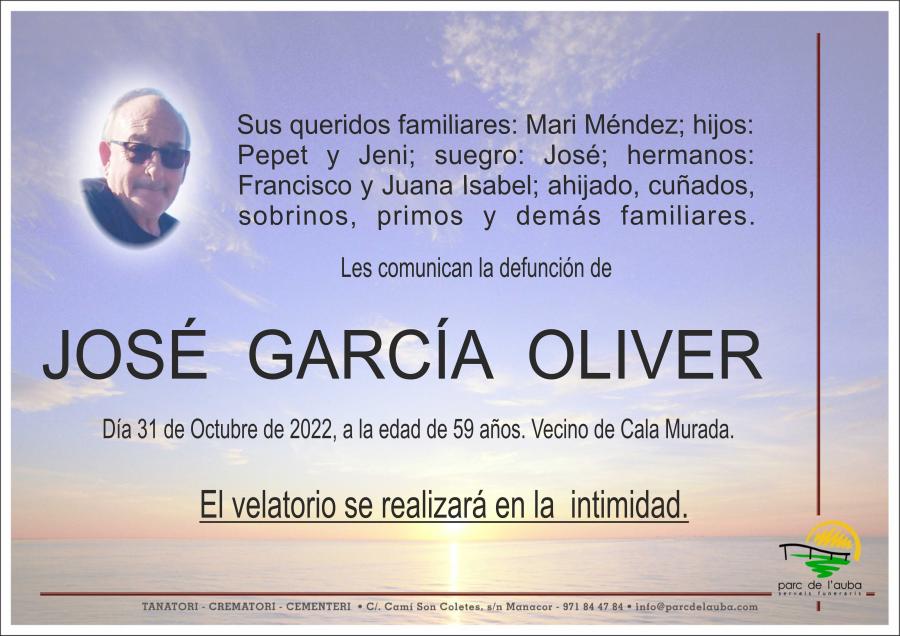 JOSÉ GARCÍA OLIVER