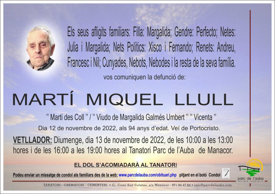 MARTÍ MIQUEL LLULL