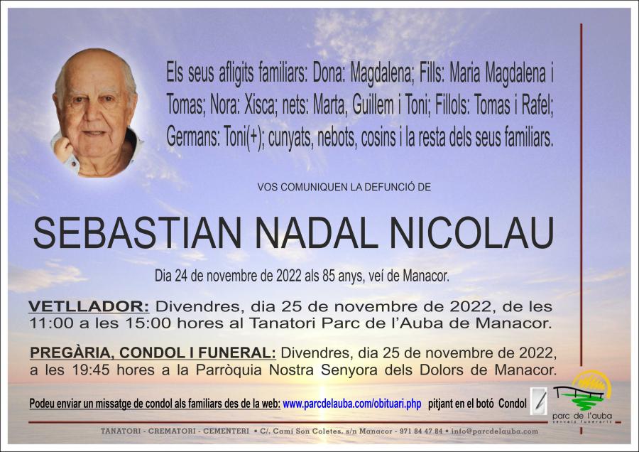 SEBASTIAN  NADAL NICOLAU