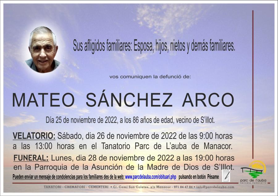 MATEO SÁNCHEZ ARCO