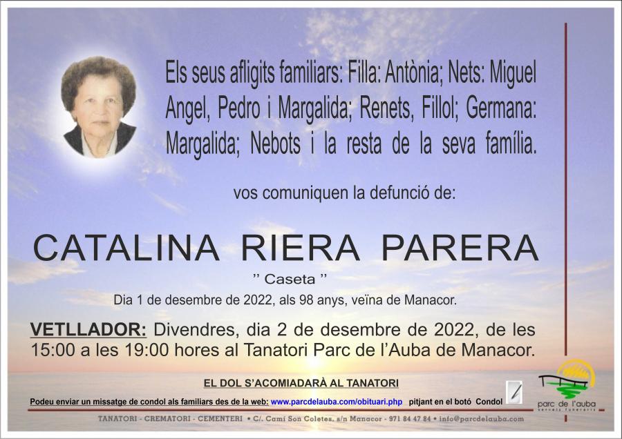 CATALINA RIERA PARERA