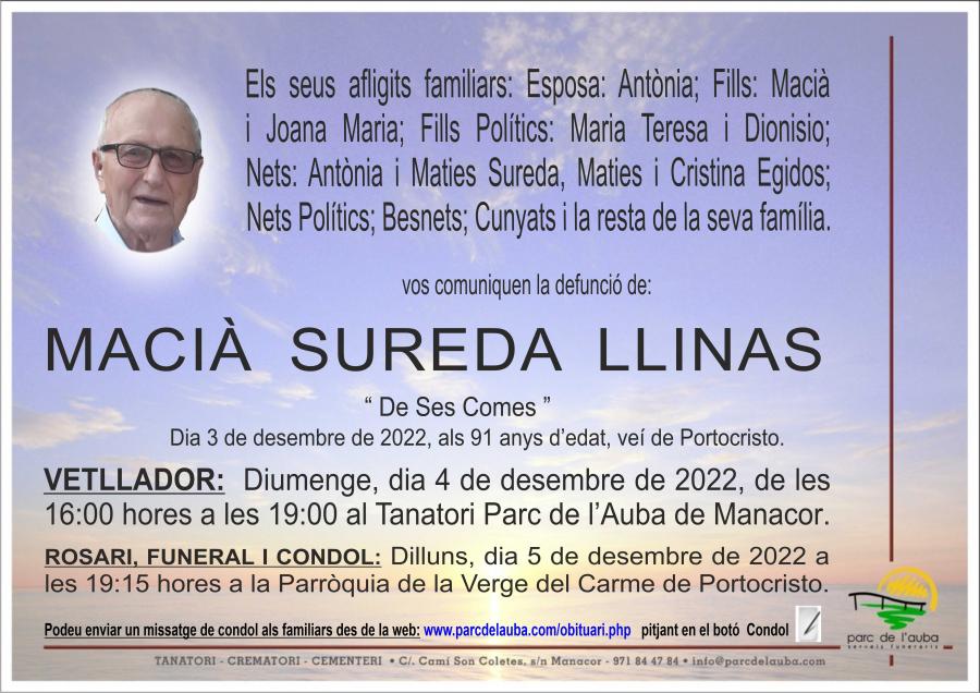 MACIÀ SUREDA LLINAS