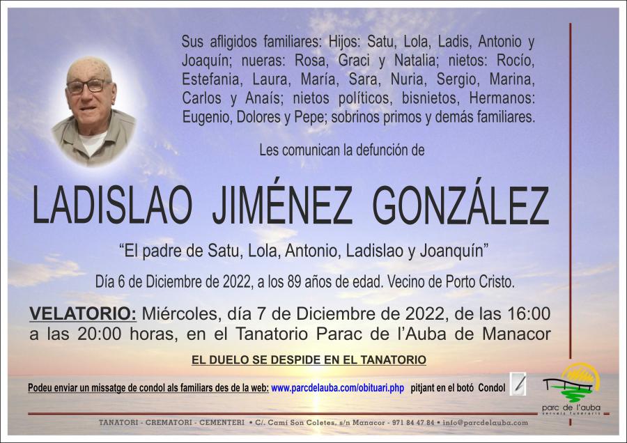 LADISLAO JIMENEZ  GONZALEZ