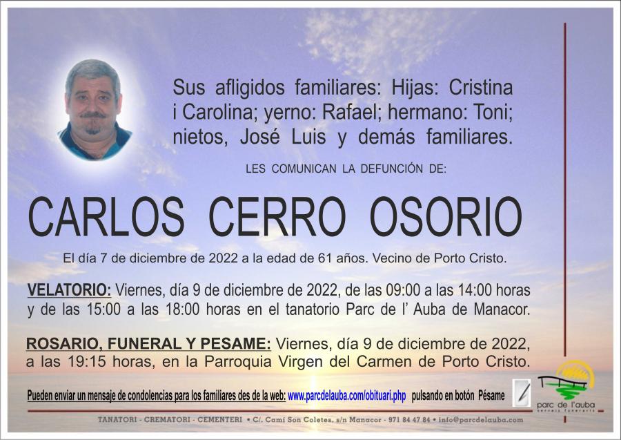 CARLOS CERRO OSORIO