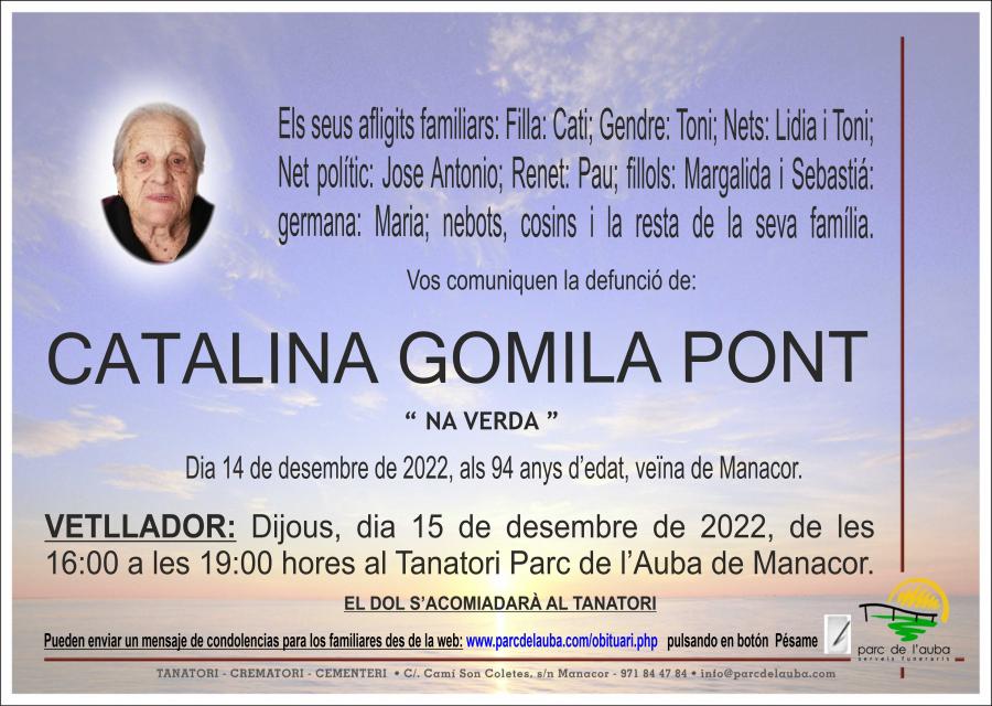 CATALINA GOMILA PONT