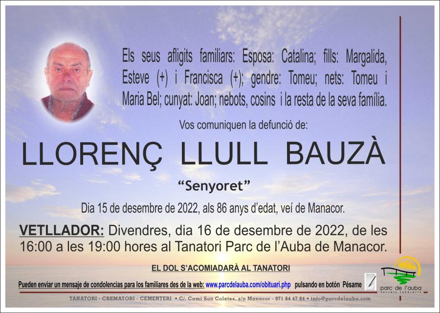 LLORENÇ LLULL BAUZÀ