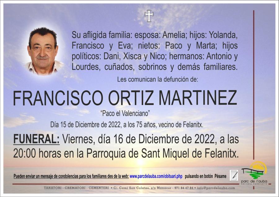 FRANCISCO ORTIZ MARTINEZ