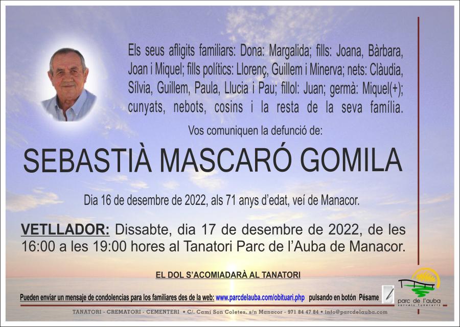 SEBASTIÀ MASCARÓ GOMILA