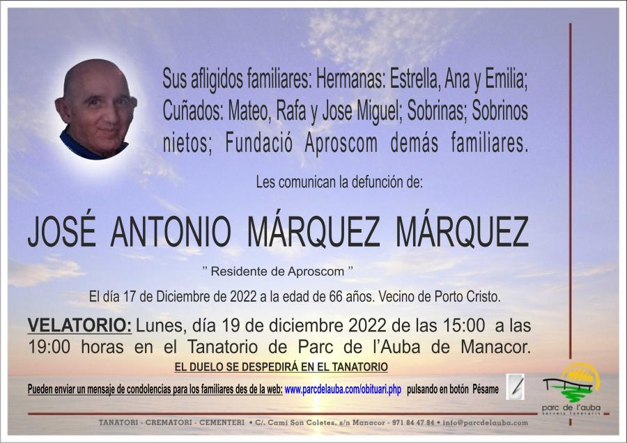 JOSÉ ANTONIO MÁRQUEZ MÁRQUEZ