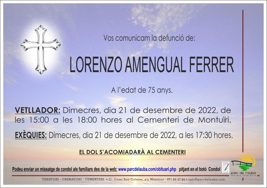 LORENZO AMENGUAL FERRER