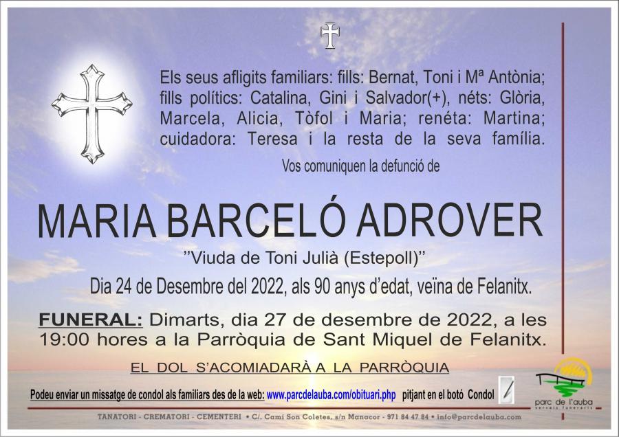 MARIA BARCELO ADROVER