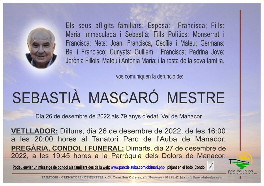 SEBASTIÀ MASCARÓ MESTRE