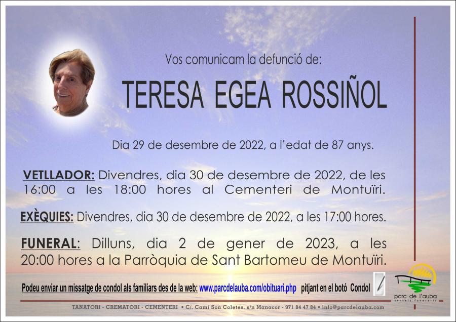TERESA EGEA ROSSIÑOL