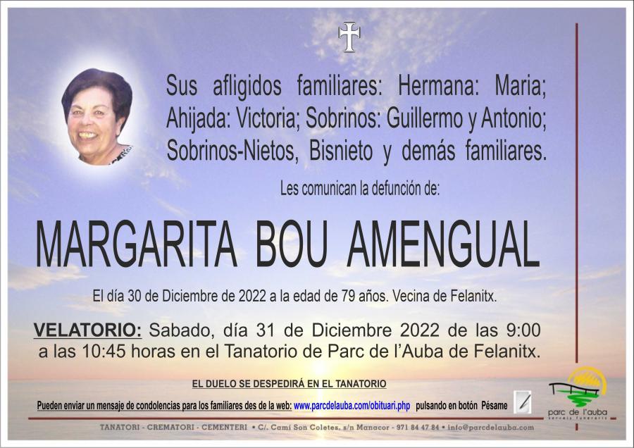 MARGARITA  BOU AMENGUAL